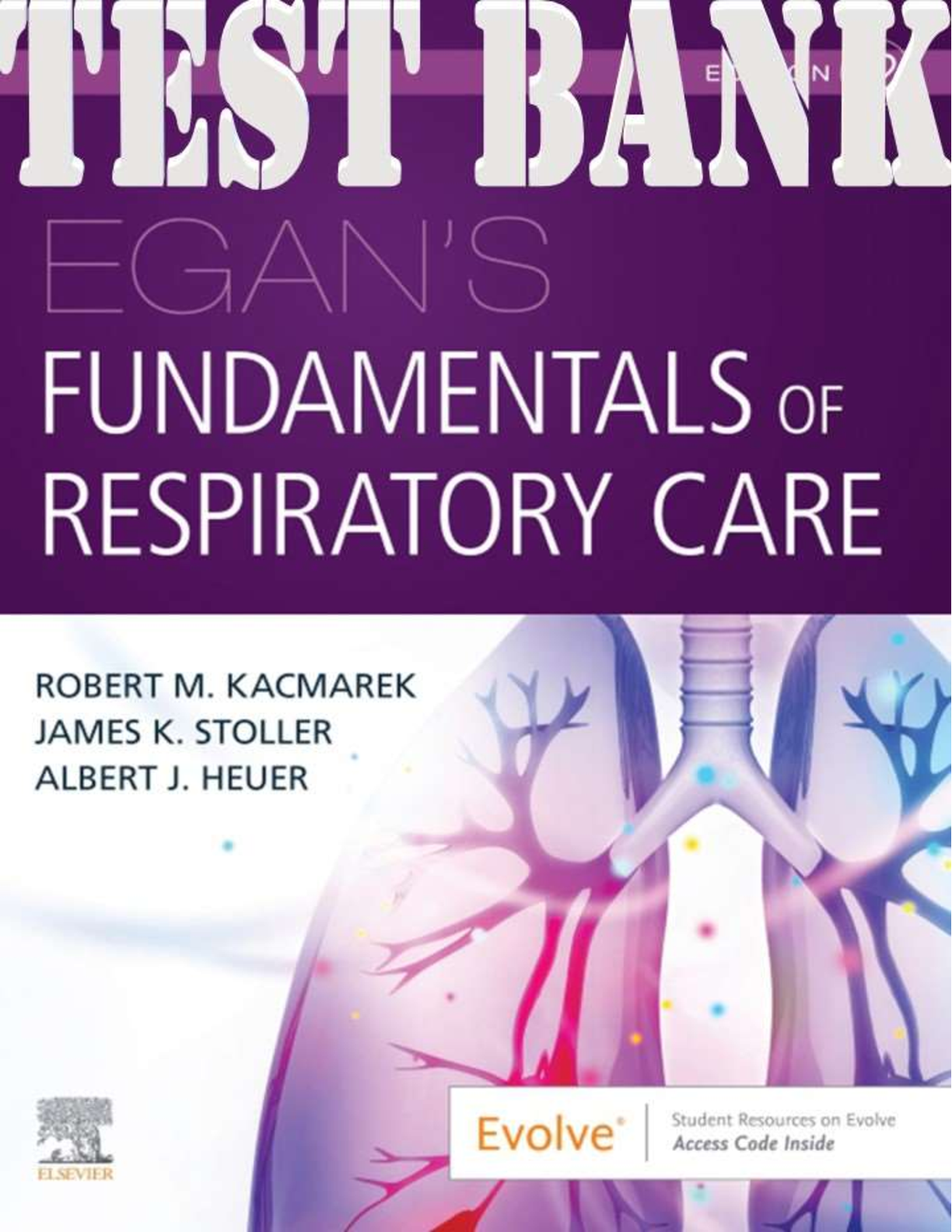 Preview image for Egan's Fundamentals of Respiratory Care 12th Edition By Robert M. Kacmarek, jJames K. Stoller, Albert J. Heuer TEST BANK