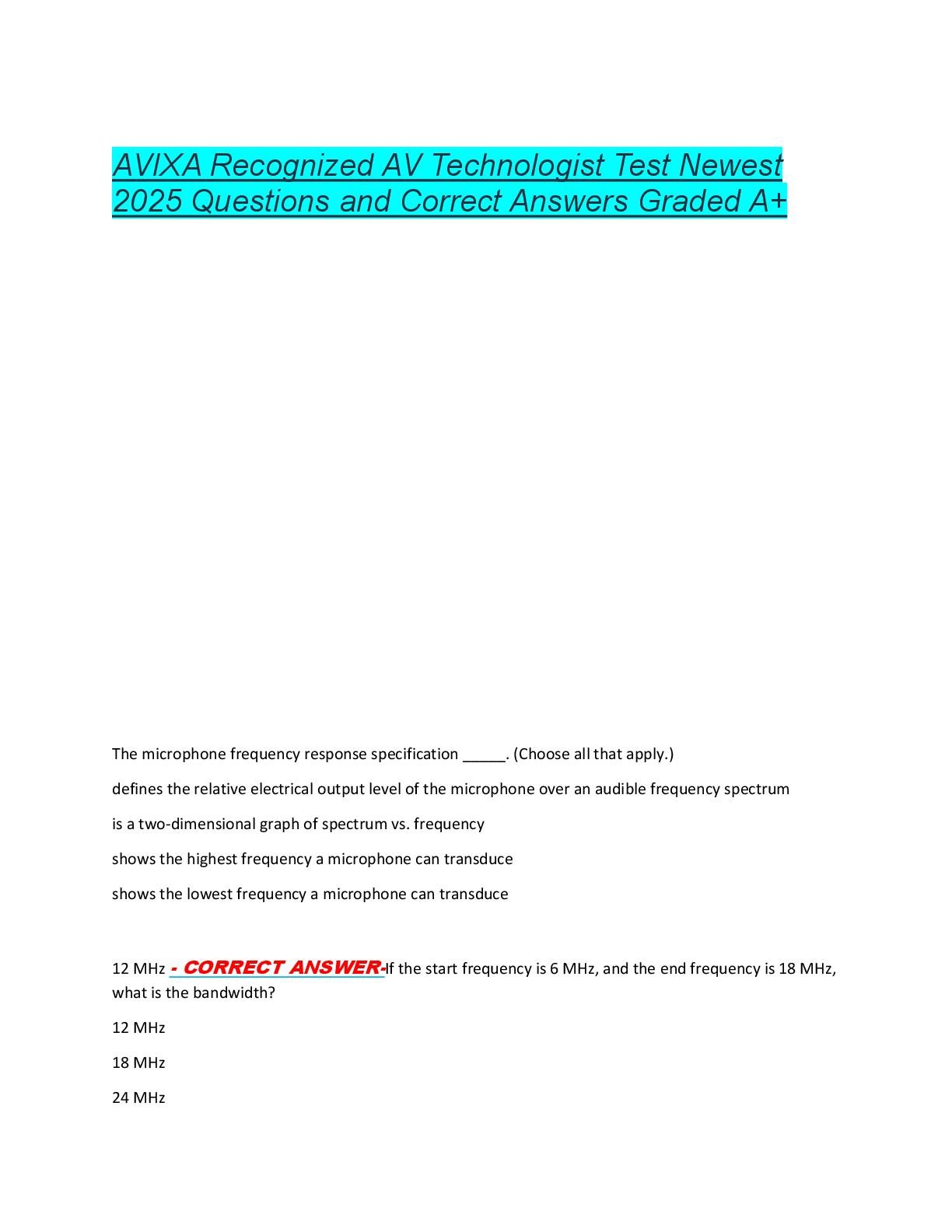 Preview of Pharmacology Evolve HESI Latest 2025 Questions and  Answers Graded A+|Assured Success