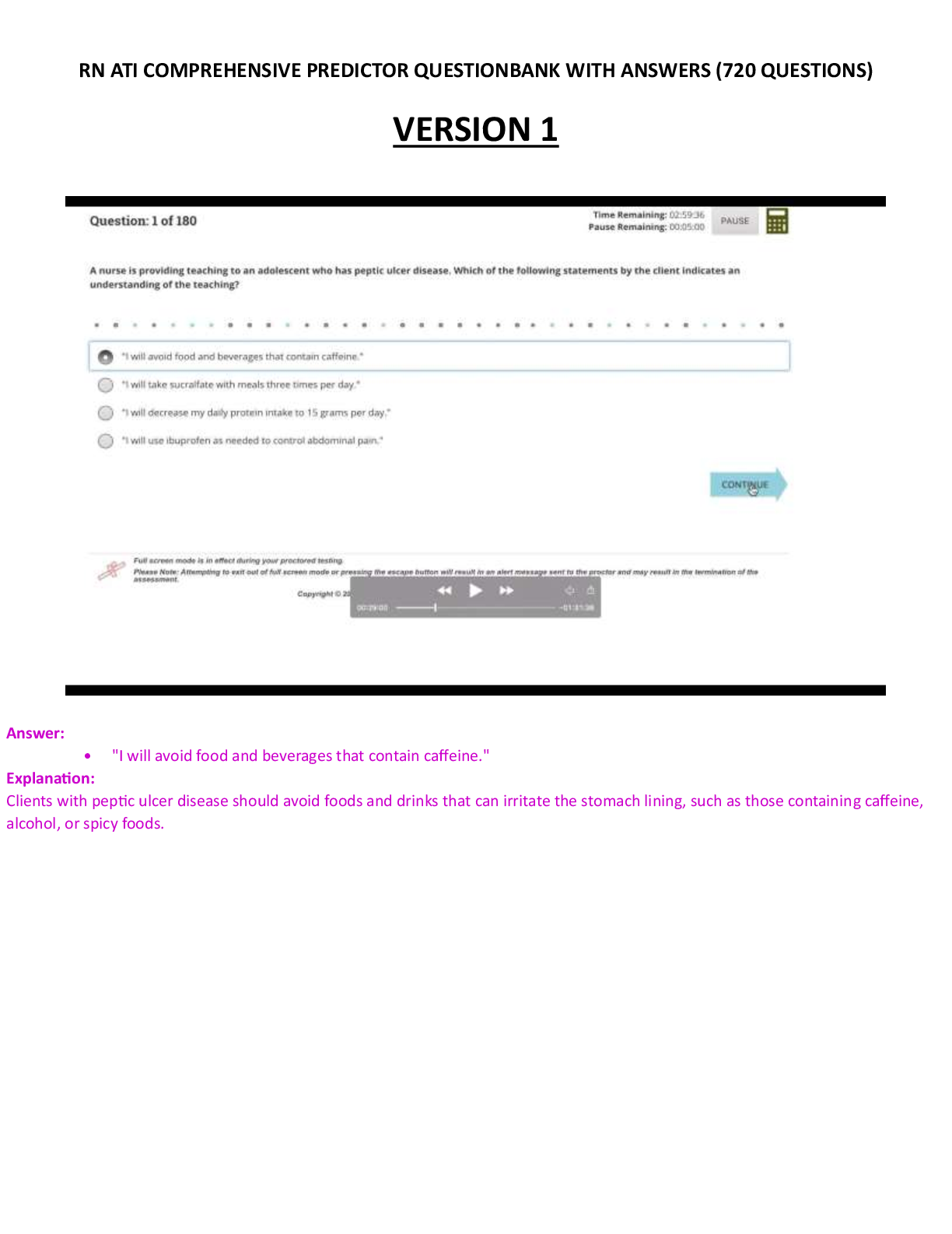 Preview image for ATI RN Comprehensive Predictor Proctored Exam with NGN 2023 Latest 2025 Version -180 Questions and Answers