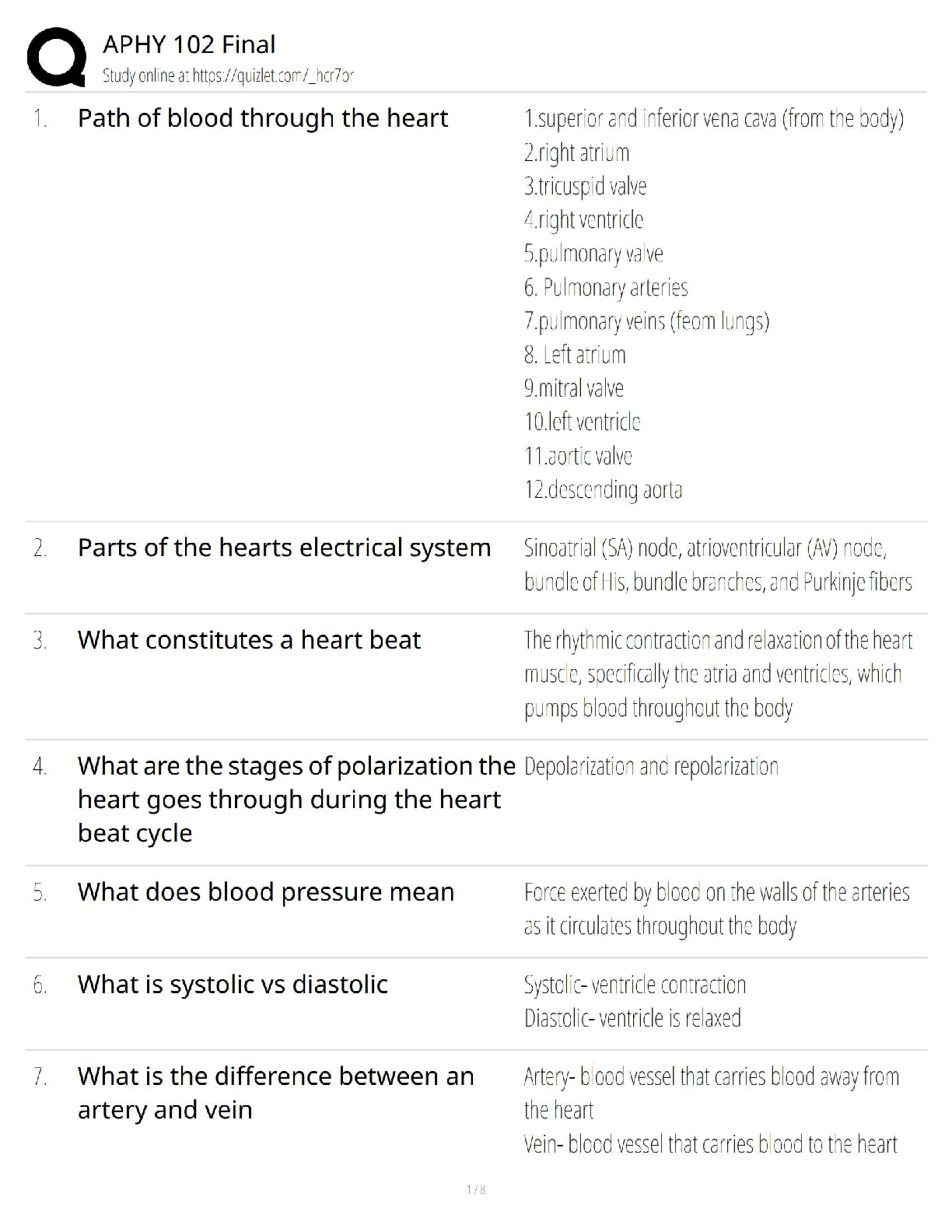 Preview image for APHY 102 Final-1 cardiovascular and endocrine practice questions