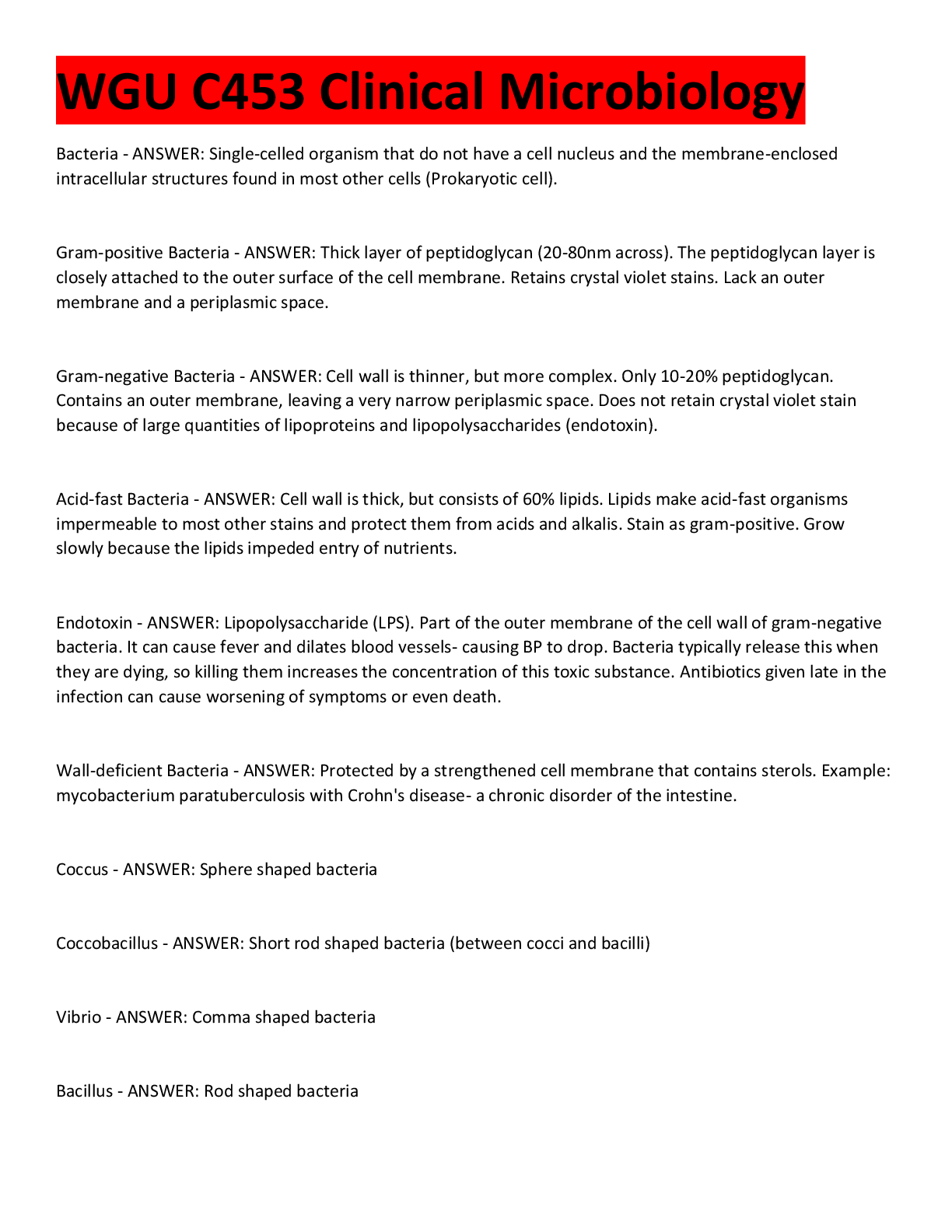 Preview image for WGU C453 Clinical Microbiolog2