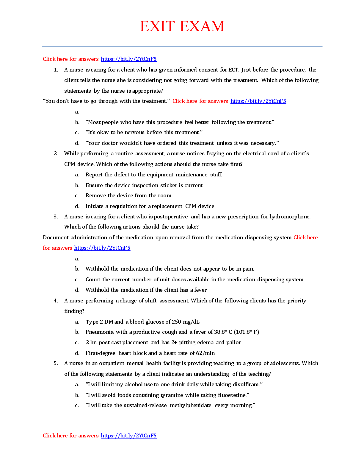 Preview of exitexam180questions-200823163913