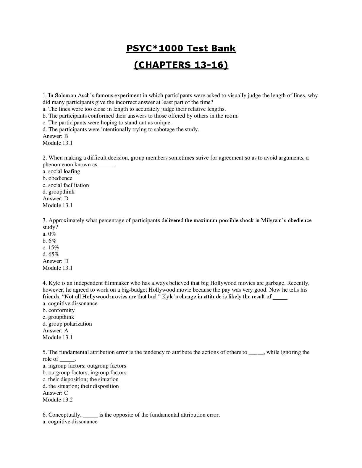 Preview image for PSYC F21 Final TESTBANK