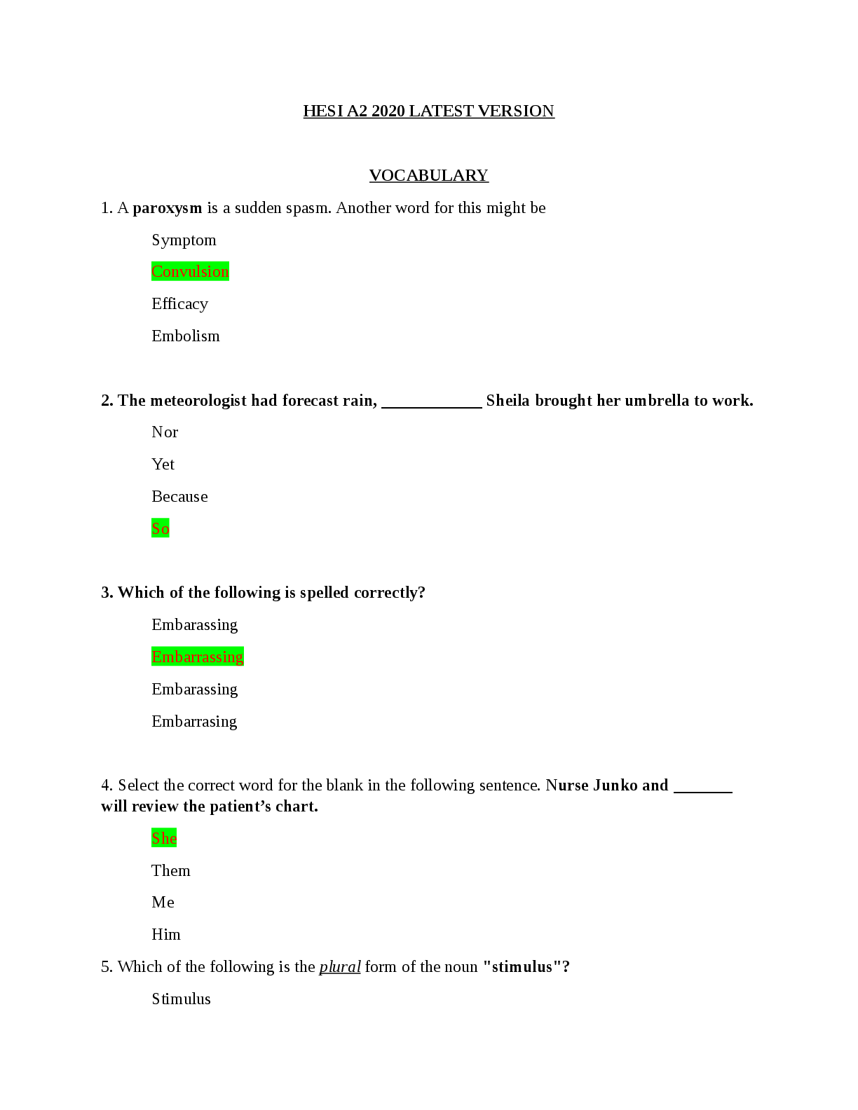 Preview image for HESI A2 2023 EXAM