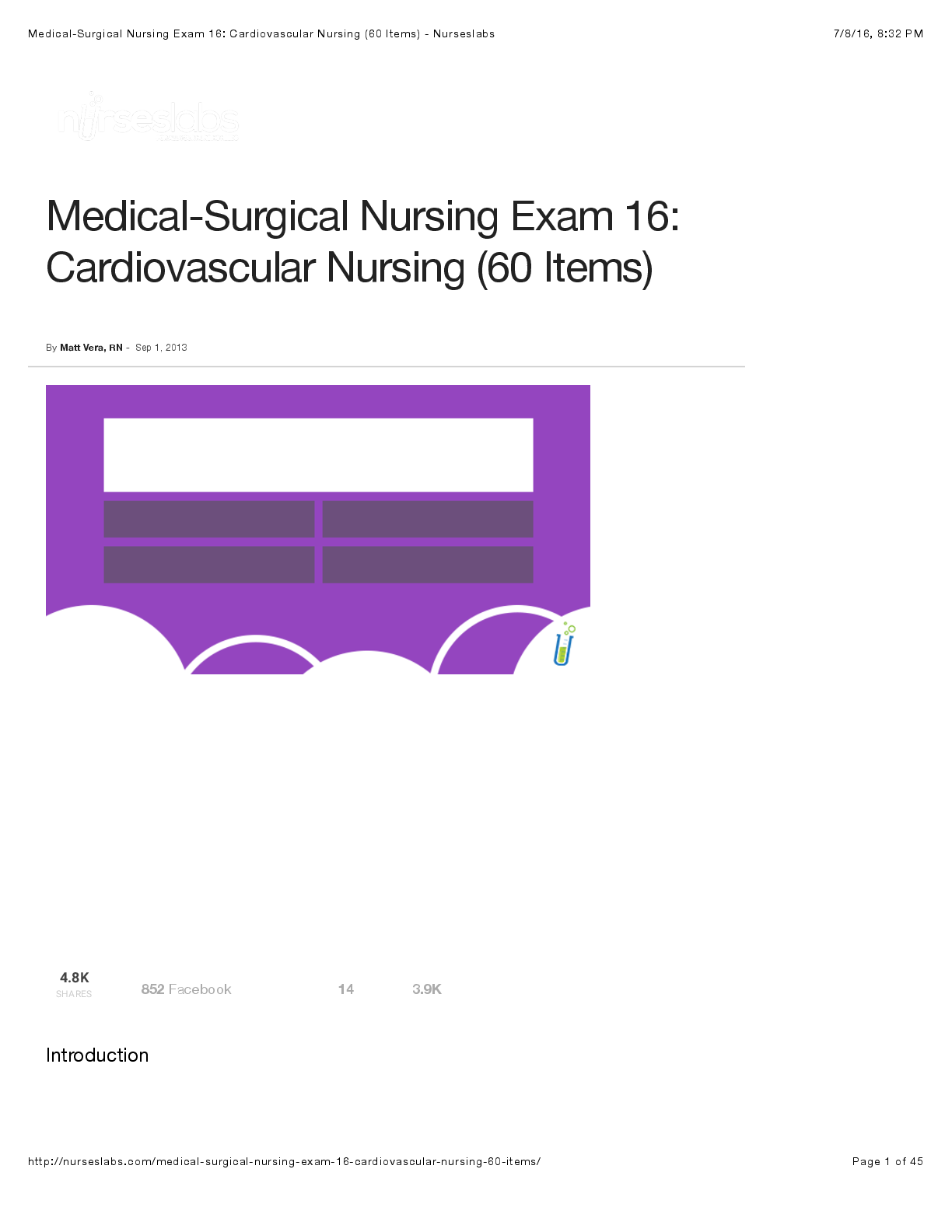 Preview image for Medical-Surgical Nursing Exam