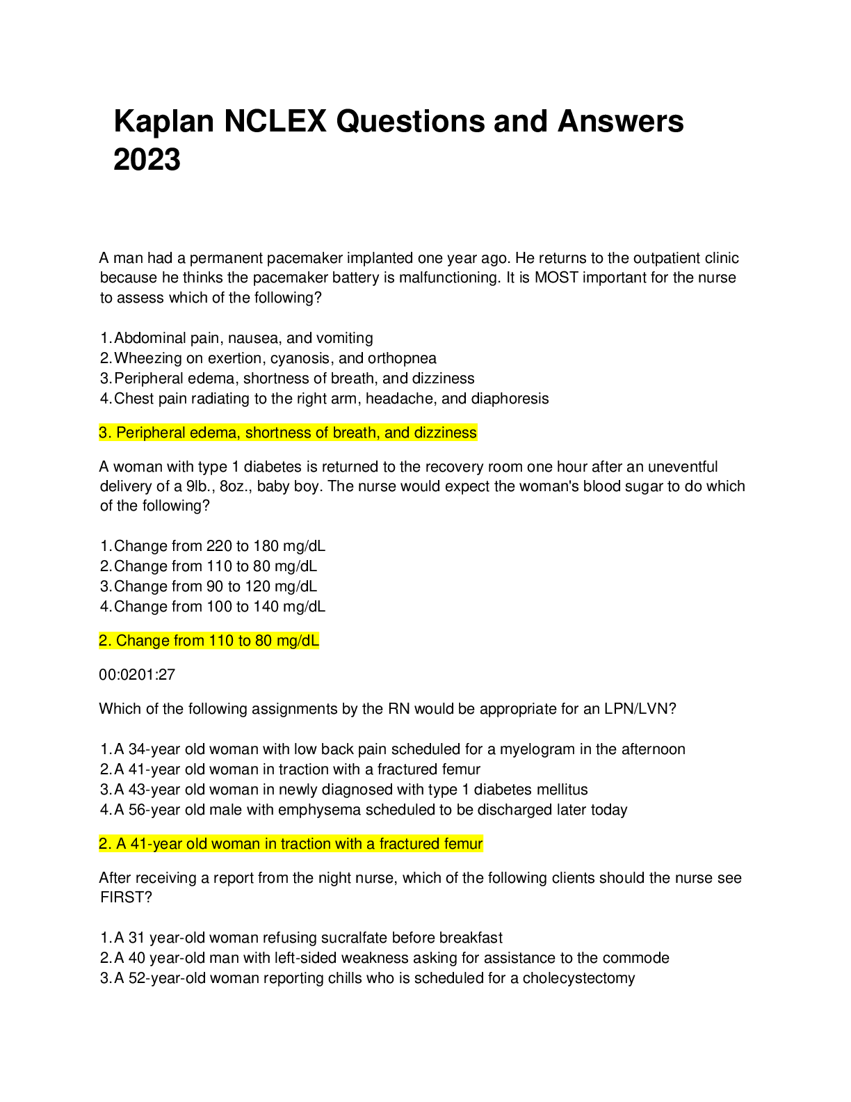 Preview image for Kaplan_NCLEX_Review_Questions_and_Answers_2023