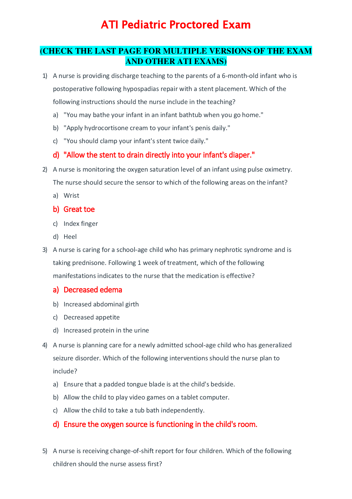 Preview image for ATI_Pediatric_Proctored_Exam_2022__Pediatric_ATI_Proctored_Exam_2022