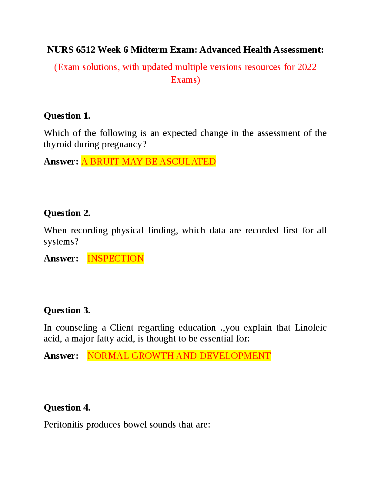 Preview image for NURS_6512_NURS_6512N_Week_6_Midterm_Exam_2022