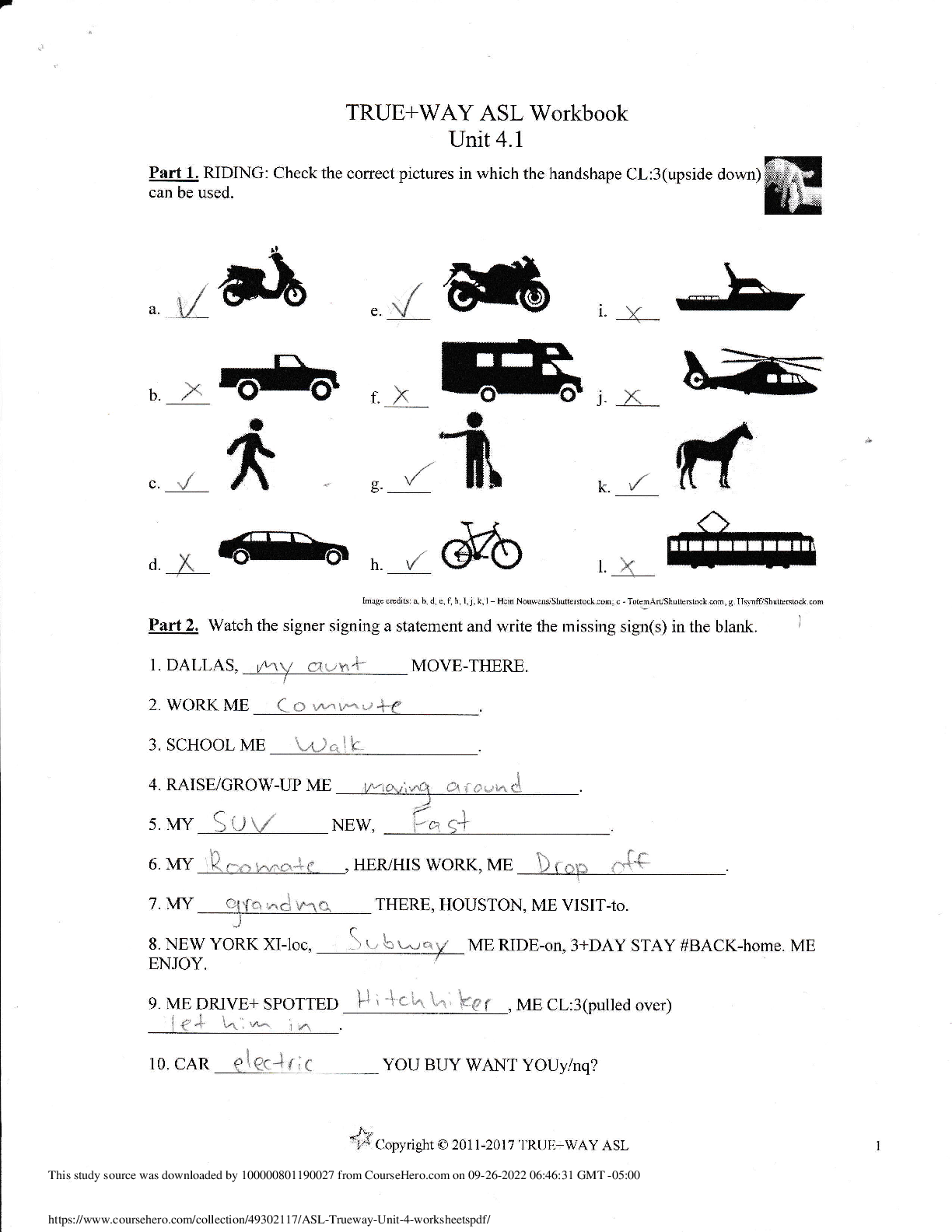 Preview image for ASL_Trueway_Unit_4_worksheets
