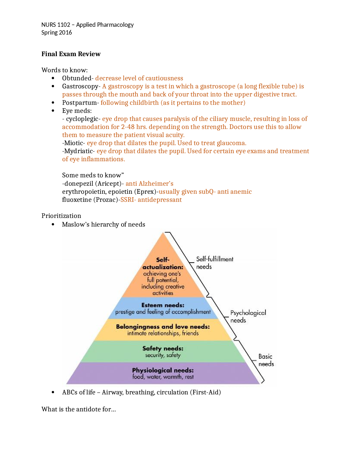 Preview image for PHARMACOLOGY_Final_Exam_Review_Study_Questions___ANSWERS