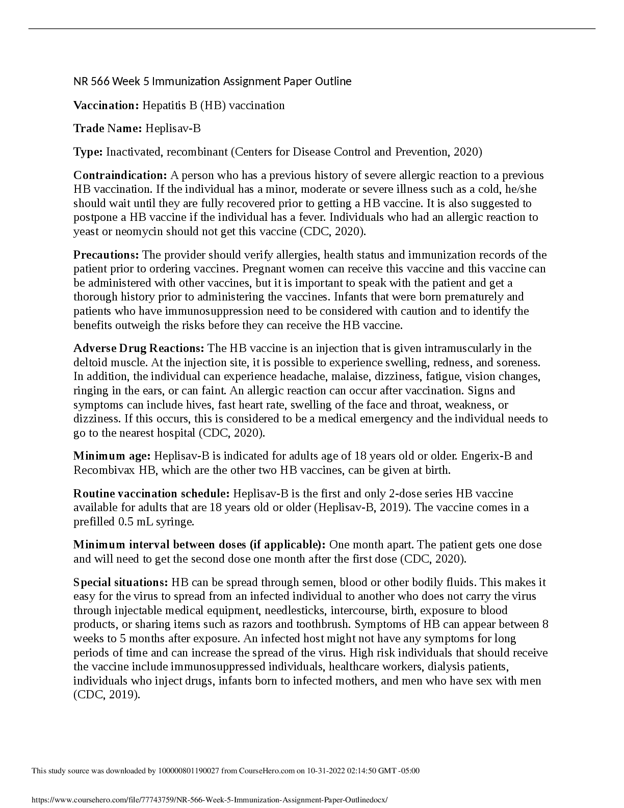 Preview image for NR_566_Week_5_Immunization_Assignment_Paper_Outline