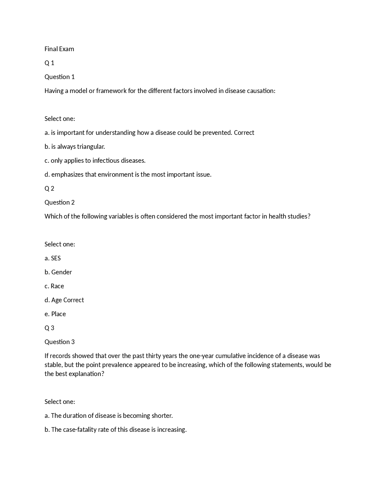 Preview image for PUBH 6003 Final Exam 2023