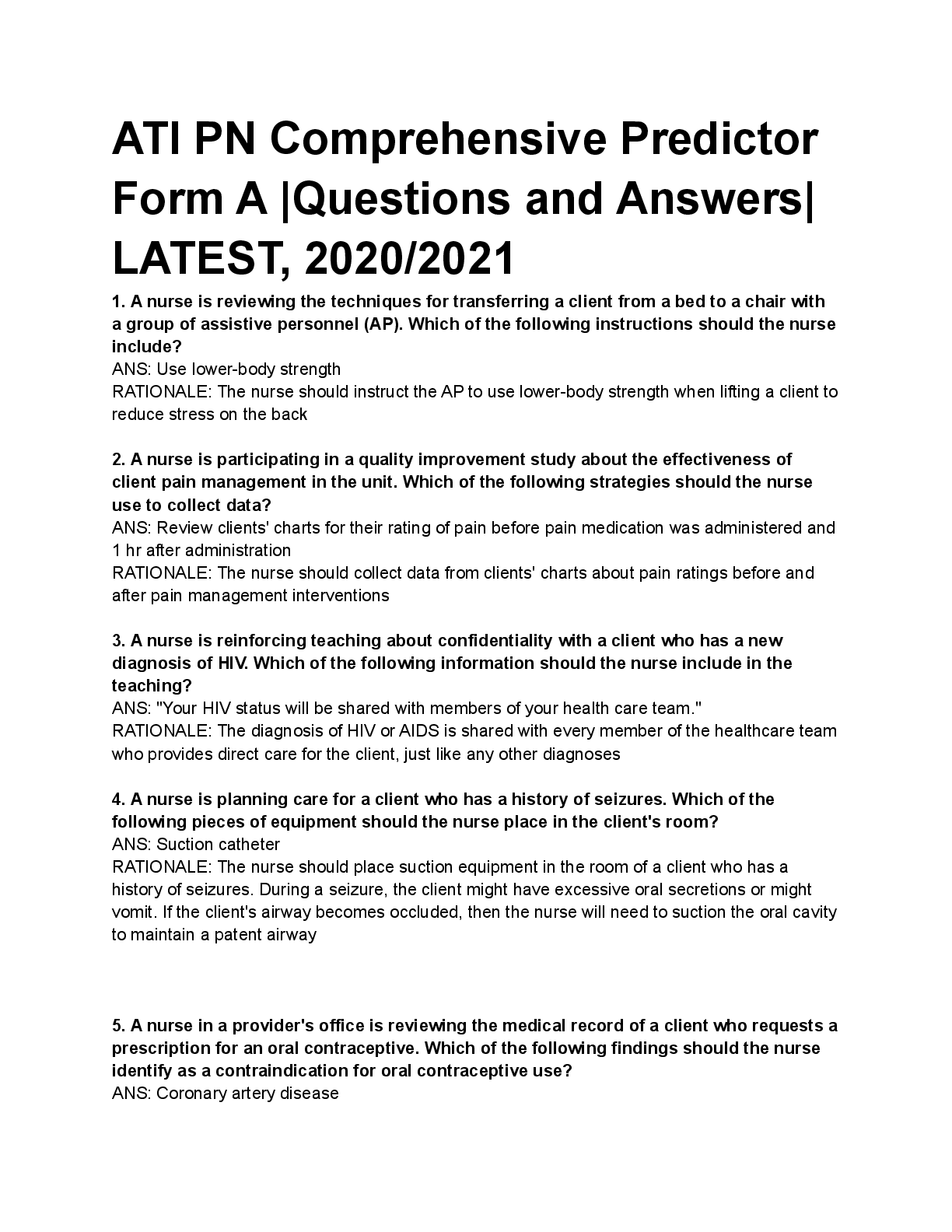 Preview image for ATI_PN_Comprehensive_Predictor_Form_A__B_C__Questions_and_Answers__LATEST__2020_