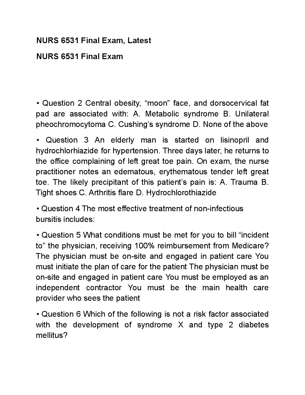 Preview image for NURS__6531_Final_Exam_Walden_University