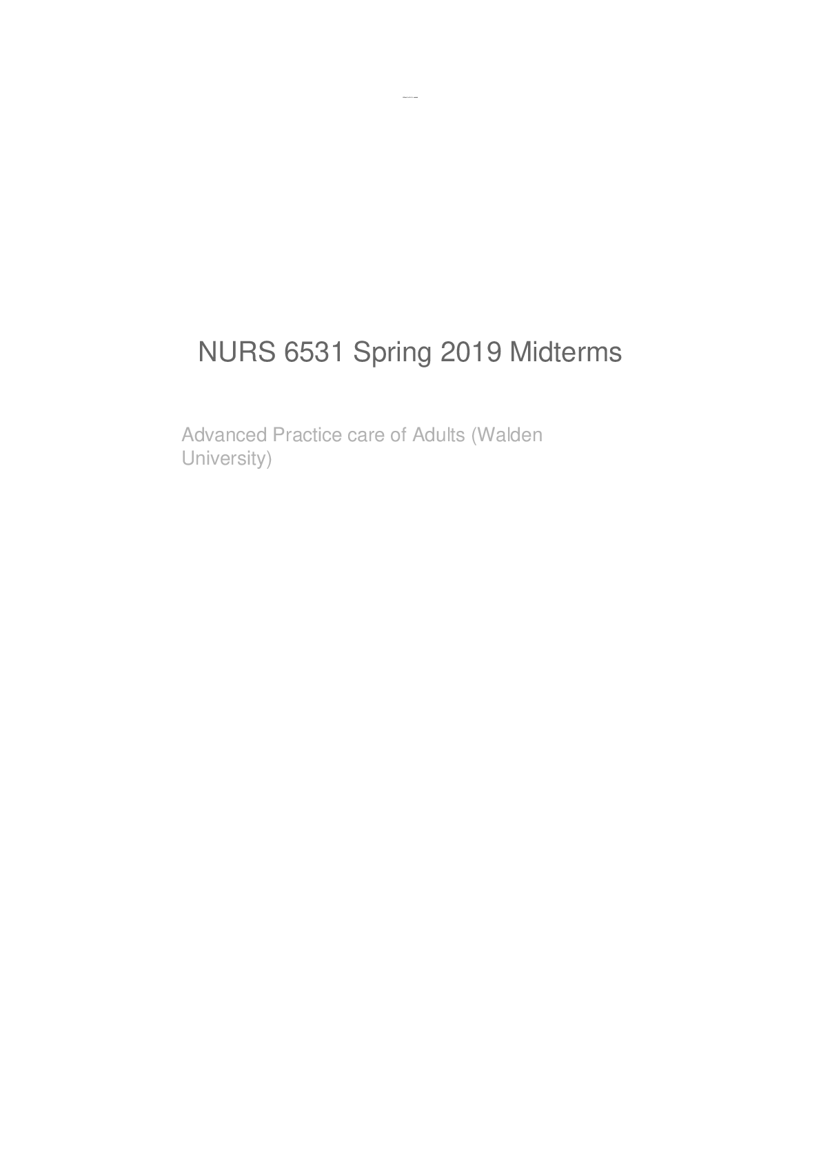 Preview image for nurs 6531 spring 2019 midterms