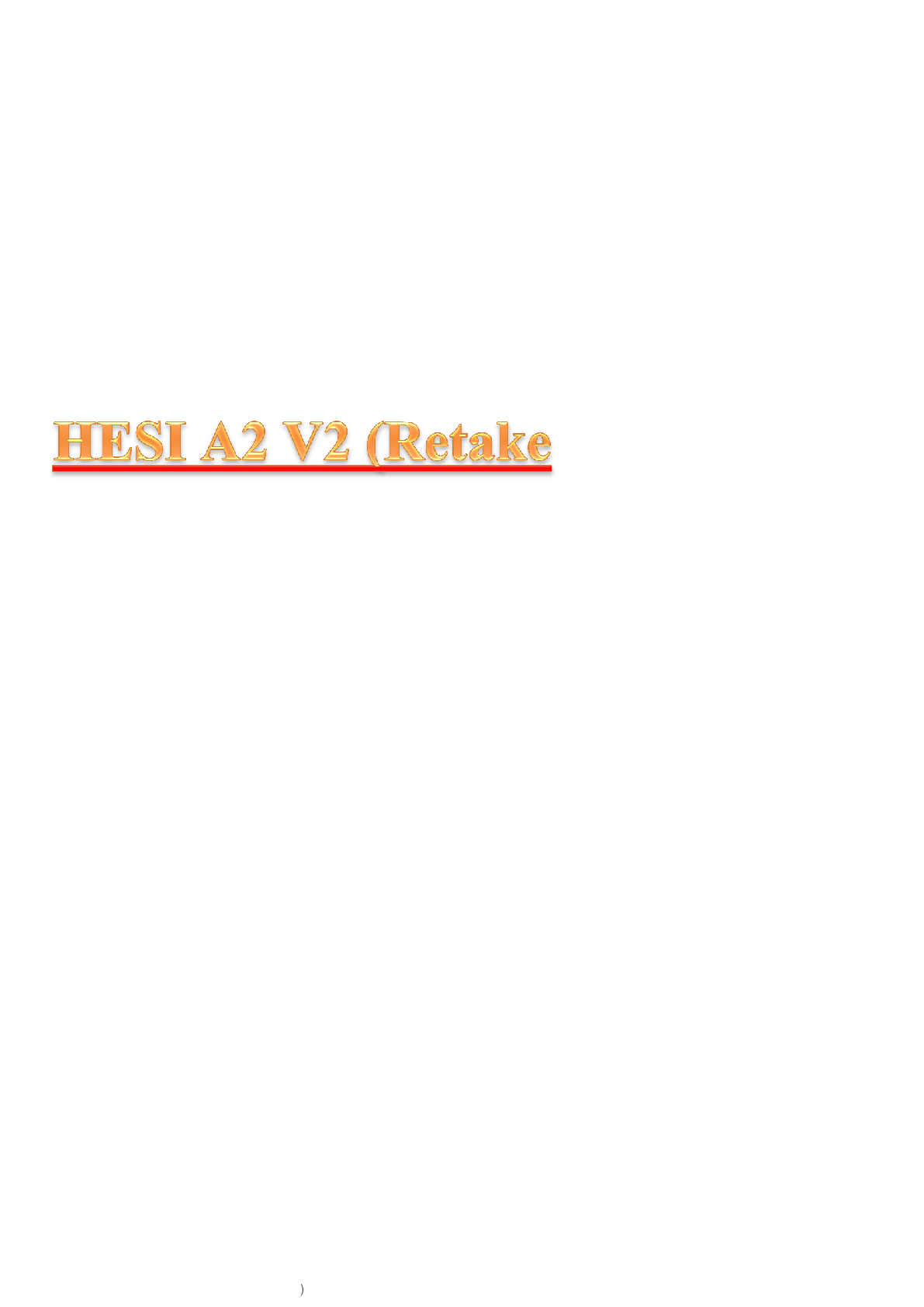 Preview image of HESI RETAKE document