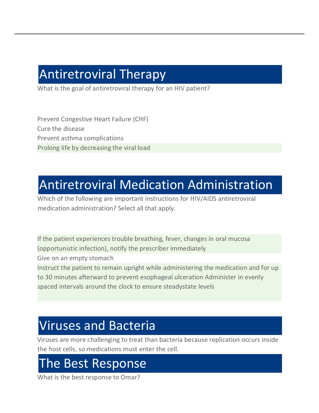 Preview image for NR 293 EDAPT Nursing Application- Antivirals-HIV Infection Latest Version