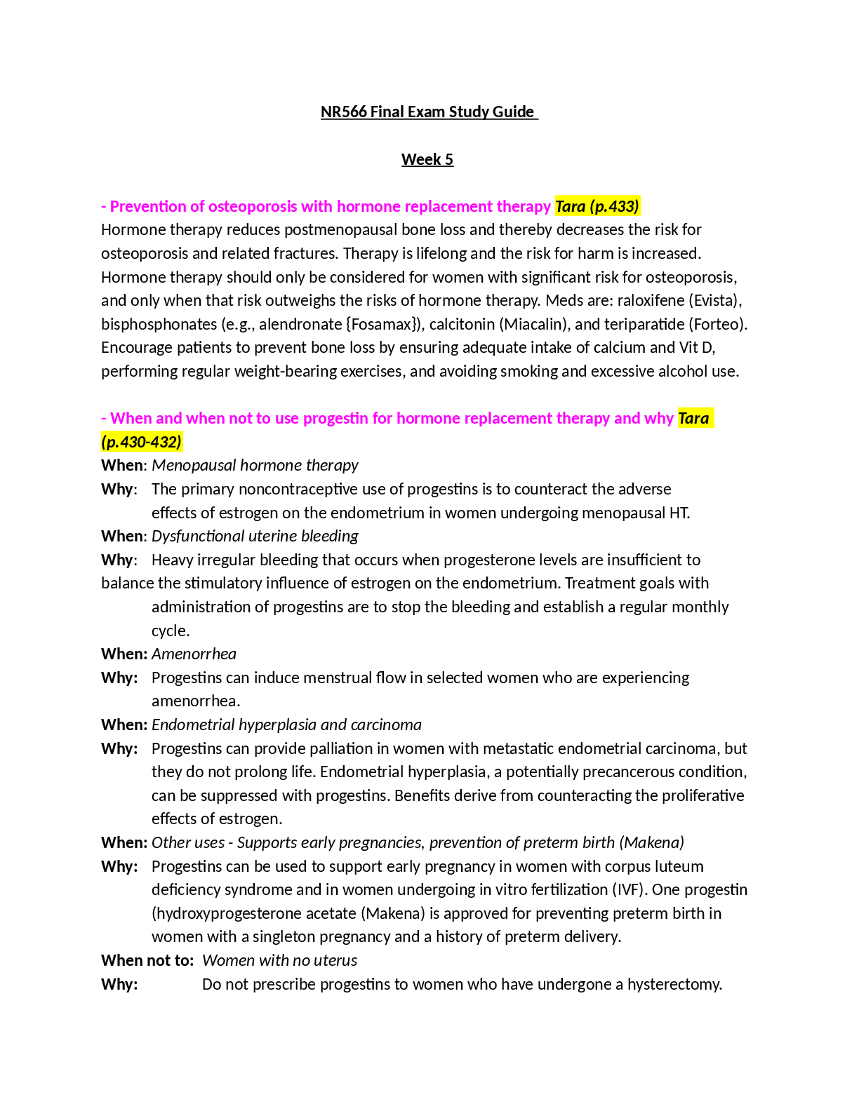 Preview image for NR566_Final_Exam_Study_Guide_2160_