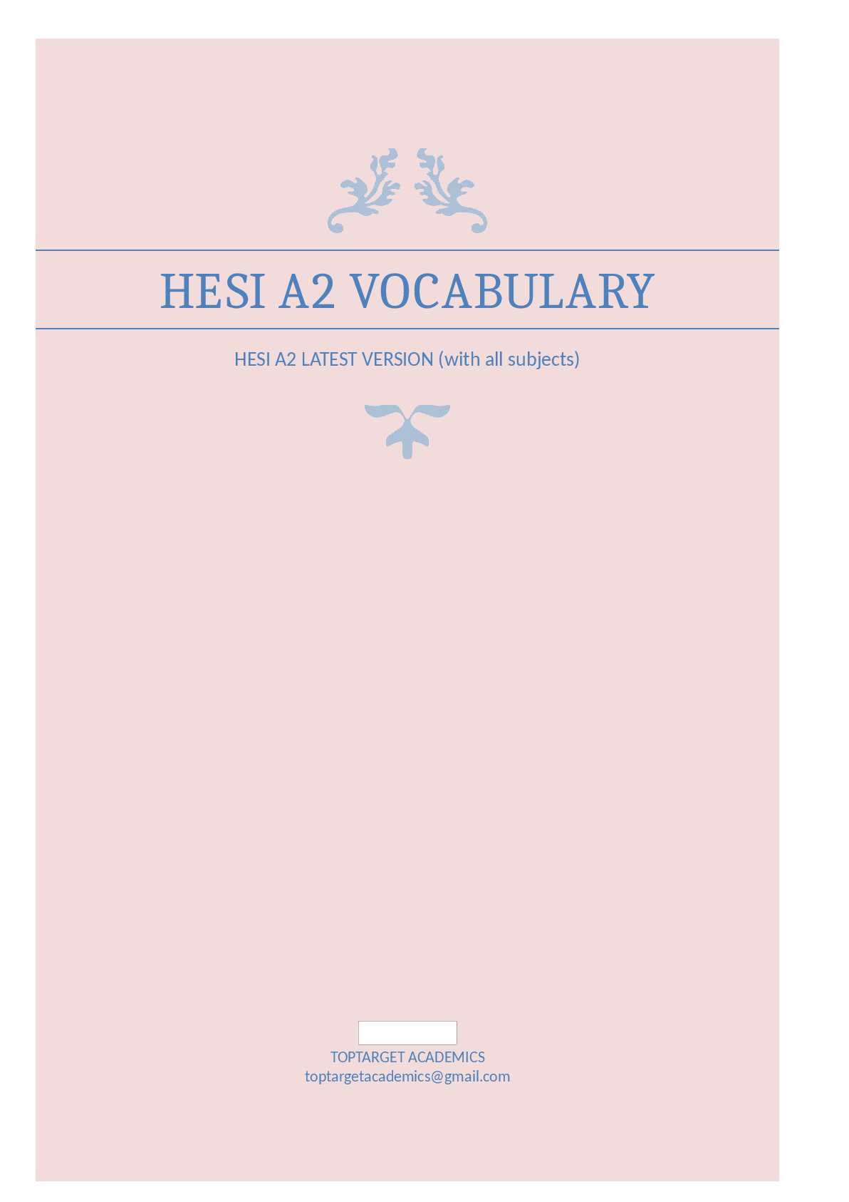 Preview image for HESI A2 latest version 2023