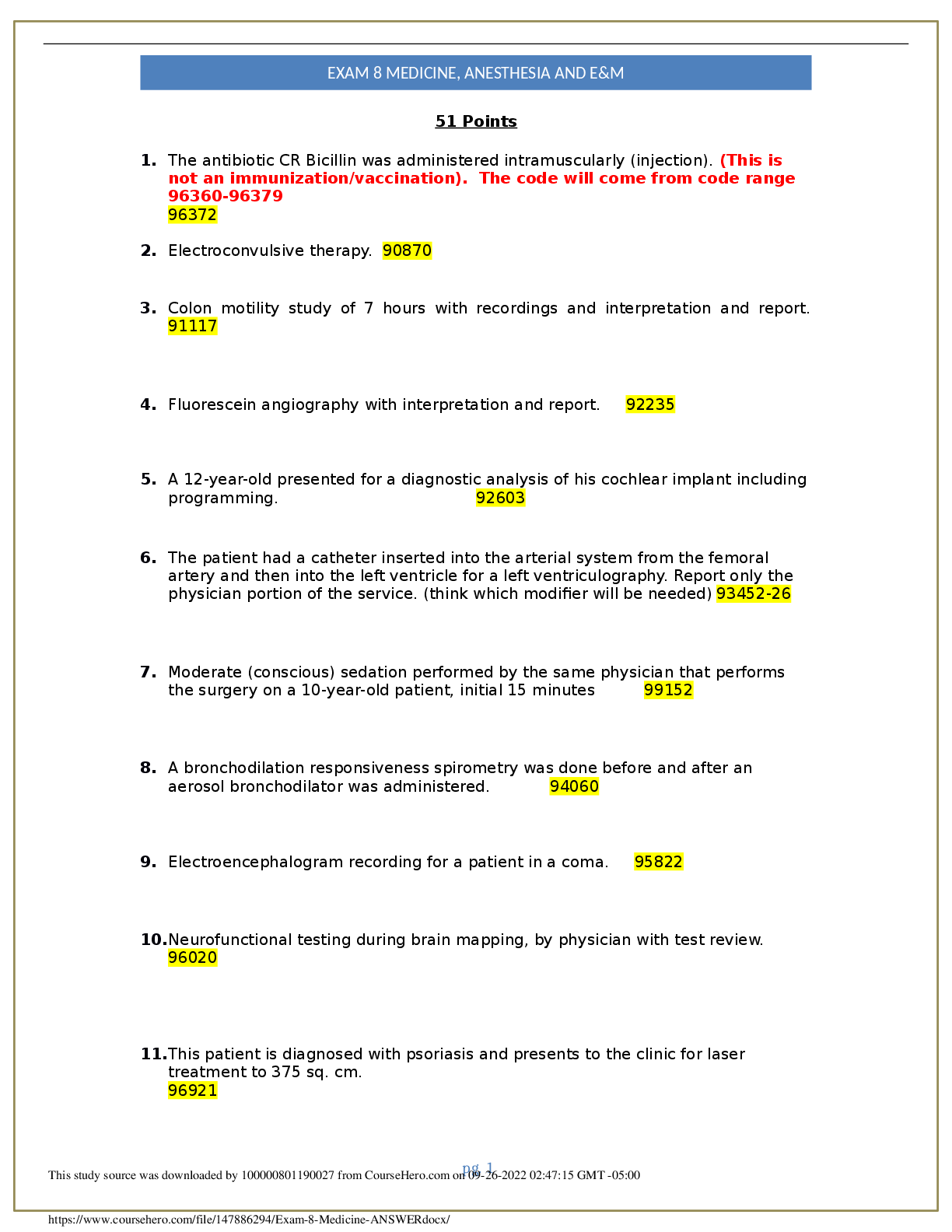 Preview image for Exam_8_Medicine__ANSWER