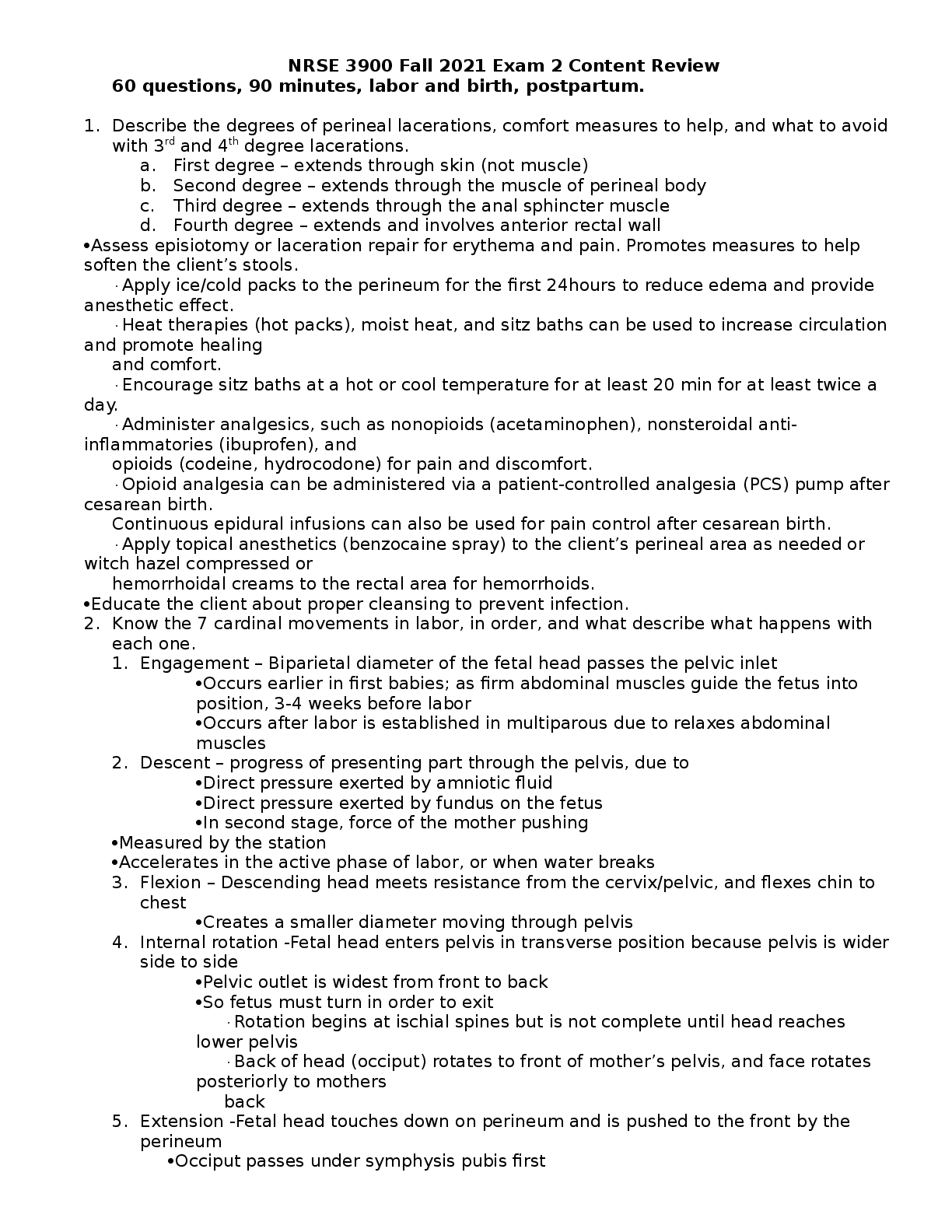 Preview image for NRSE 3900 2023 Exam 2 Content Review