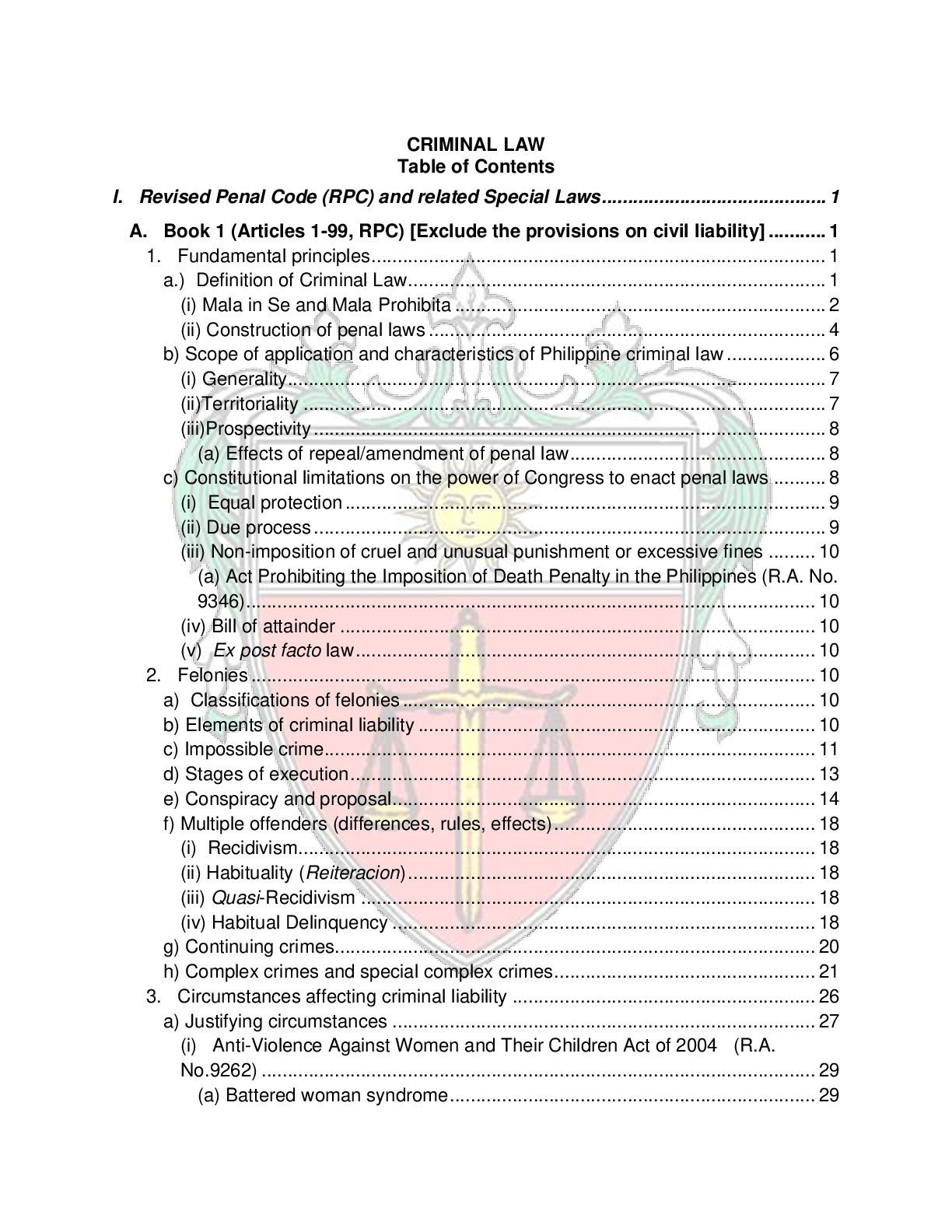 Preview image for Ust-19-Criminal-Law-Bar-Question-And-Aanswer-2009-2017-Bar-Exam-Practice