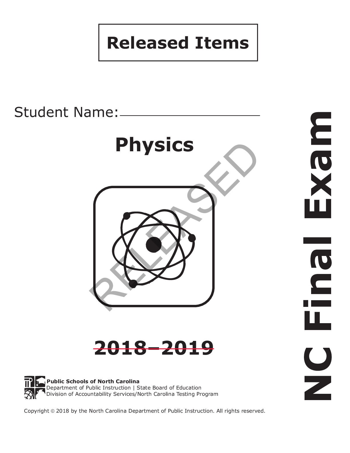 Preview image for Physics-Nc-Final-Exam-Test-Practice (1)