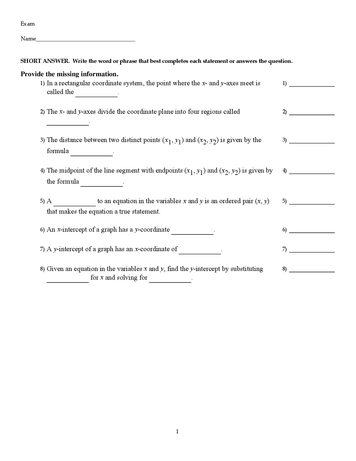 Preview image of MATH TEST BANK document