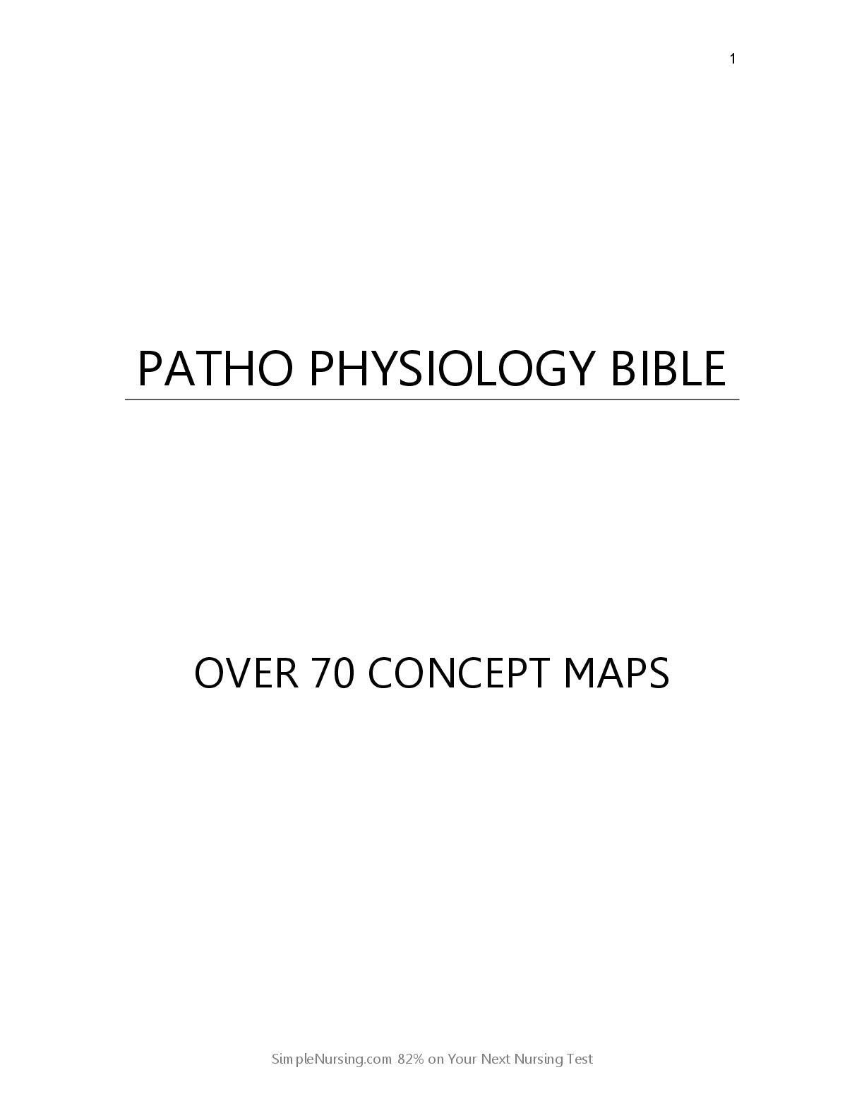 Preview image for Patho-Physiology-Bible-Over-70-Concept-Maps-