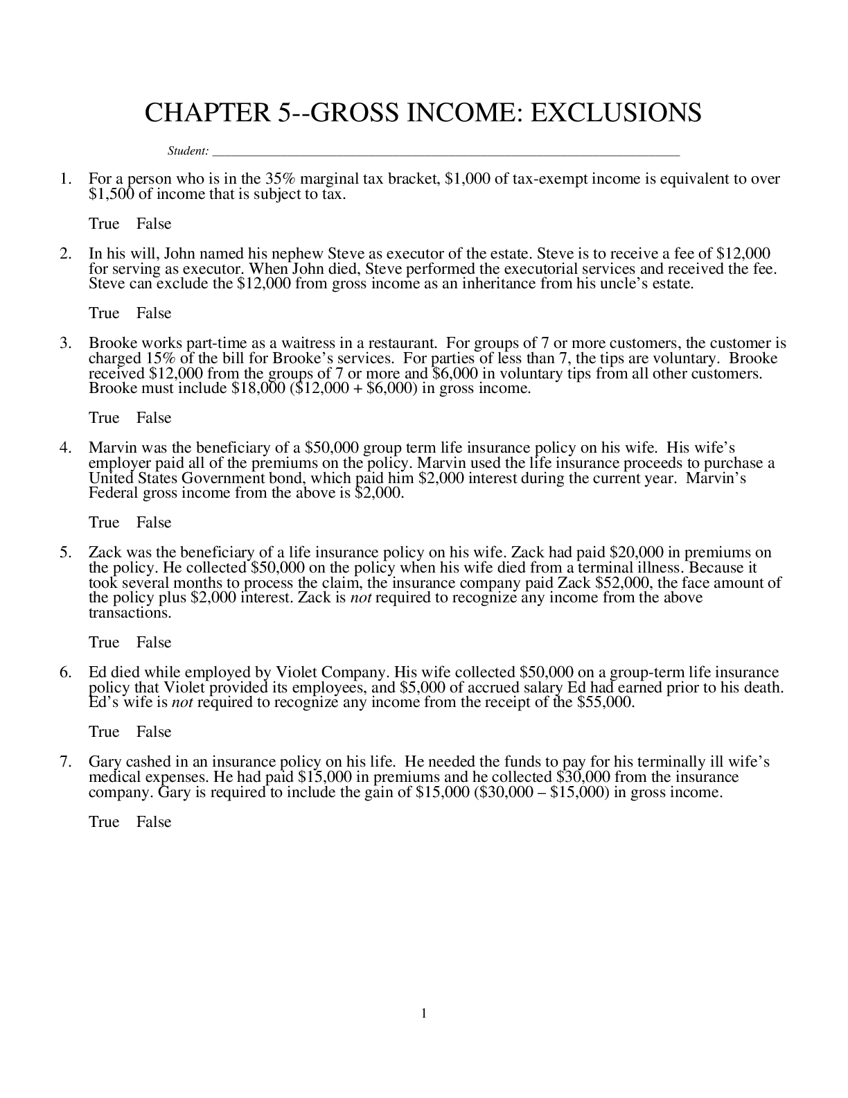 Preview image for ACCT 4251 Gross Income Questions and Answers