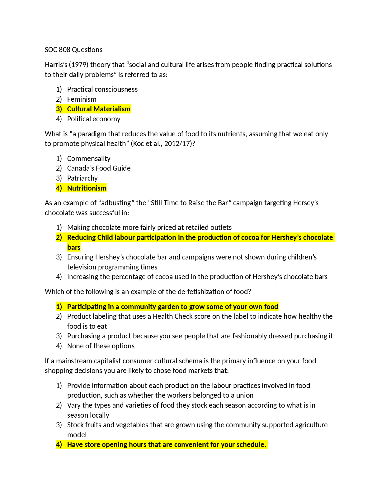 Preview image for SOC 808 Final Exam Questions and Answers (1)