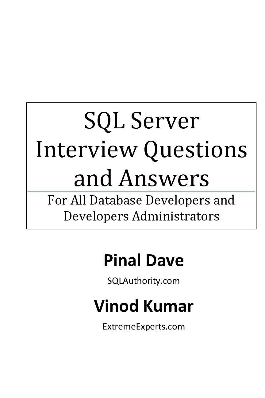 Preview image of SQL Server Interview Questions and Answers ( PDFDrive ) document
