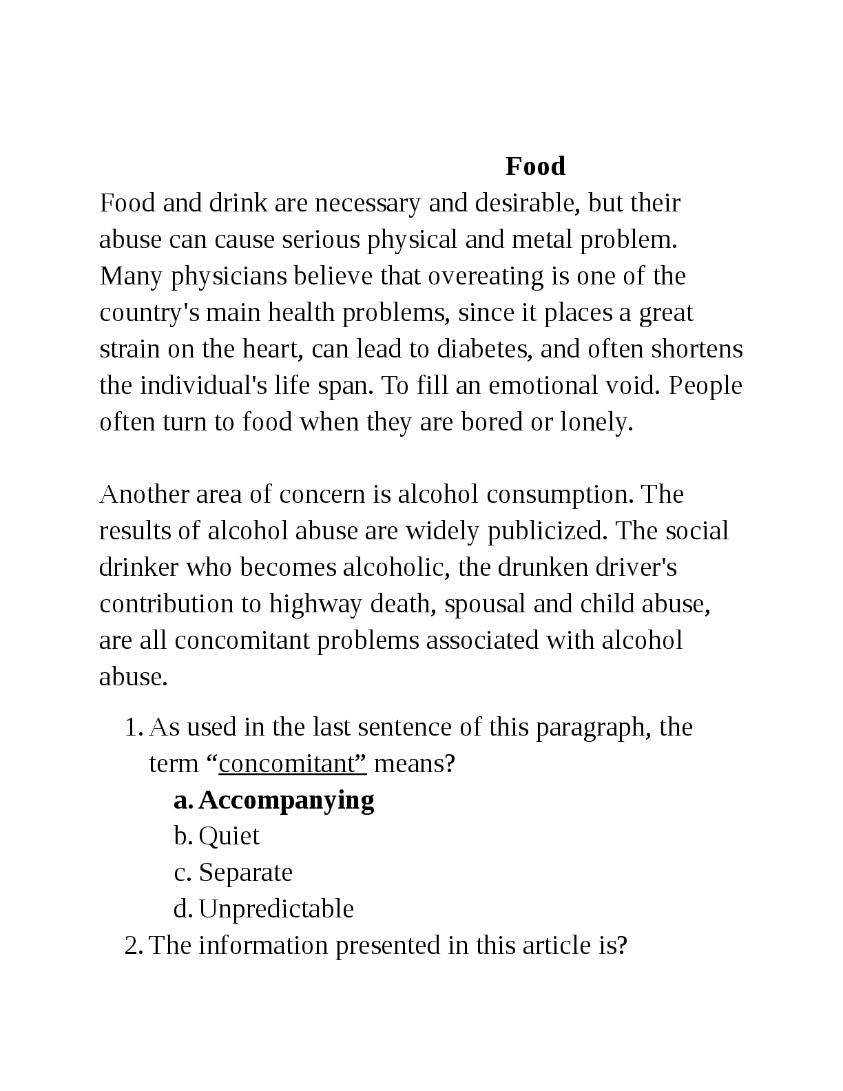 Preview image for HESI A2 Version 1 Questions and Answers (1)