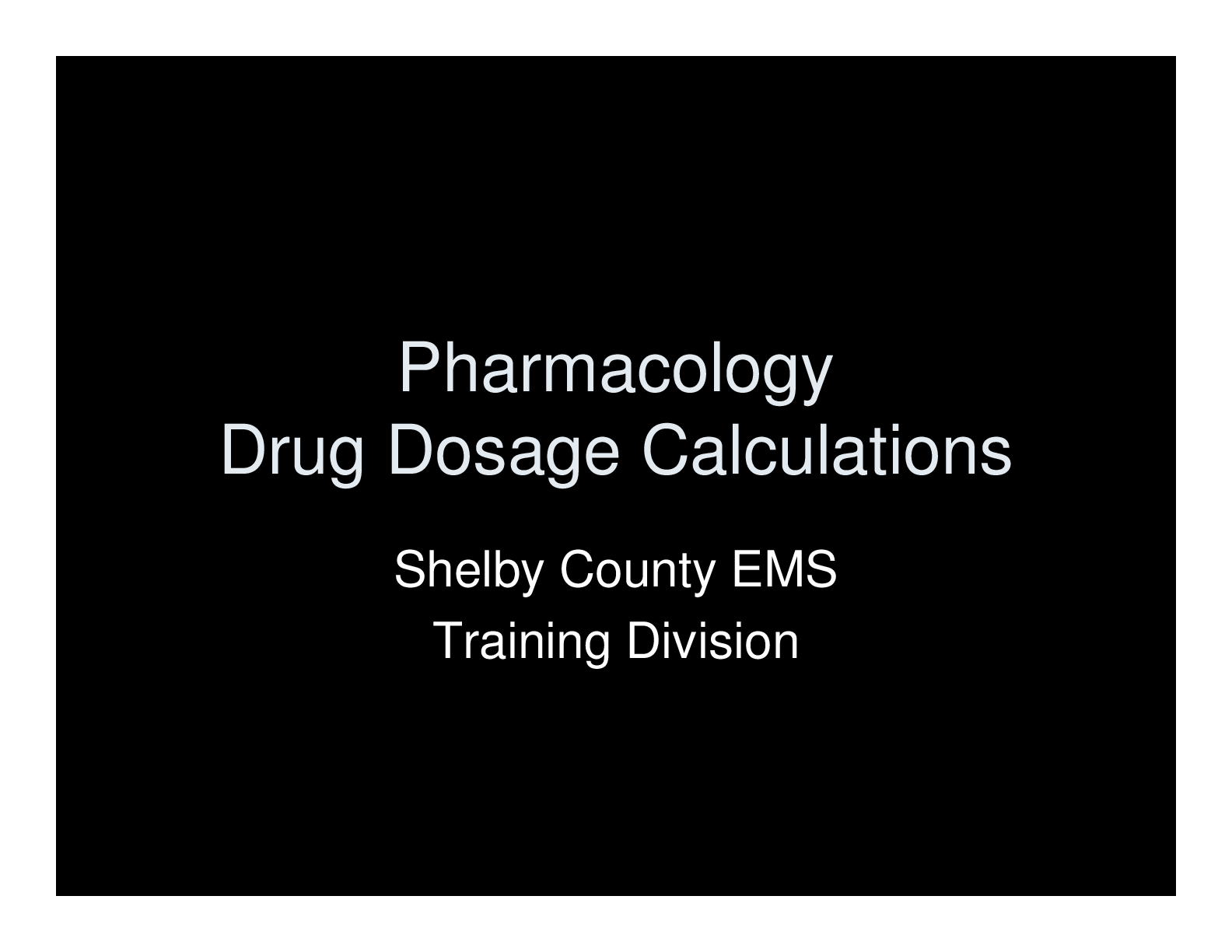 Preview image for Pharmacology-Drug-Dosage-Calculations