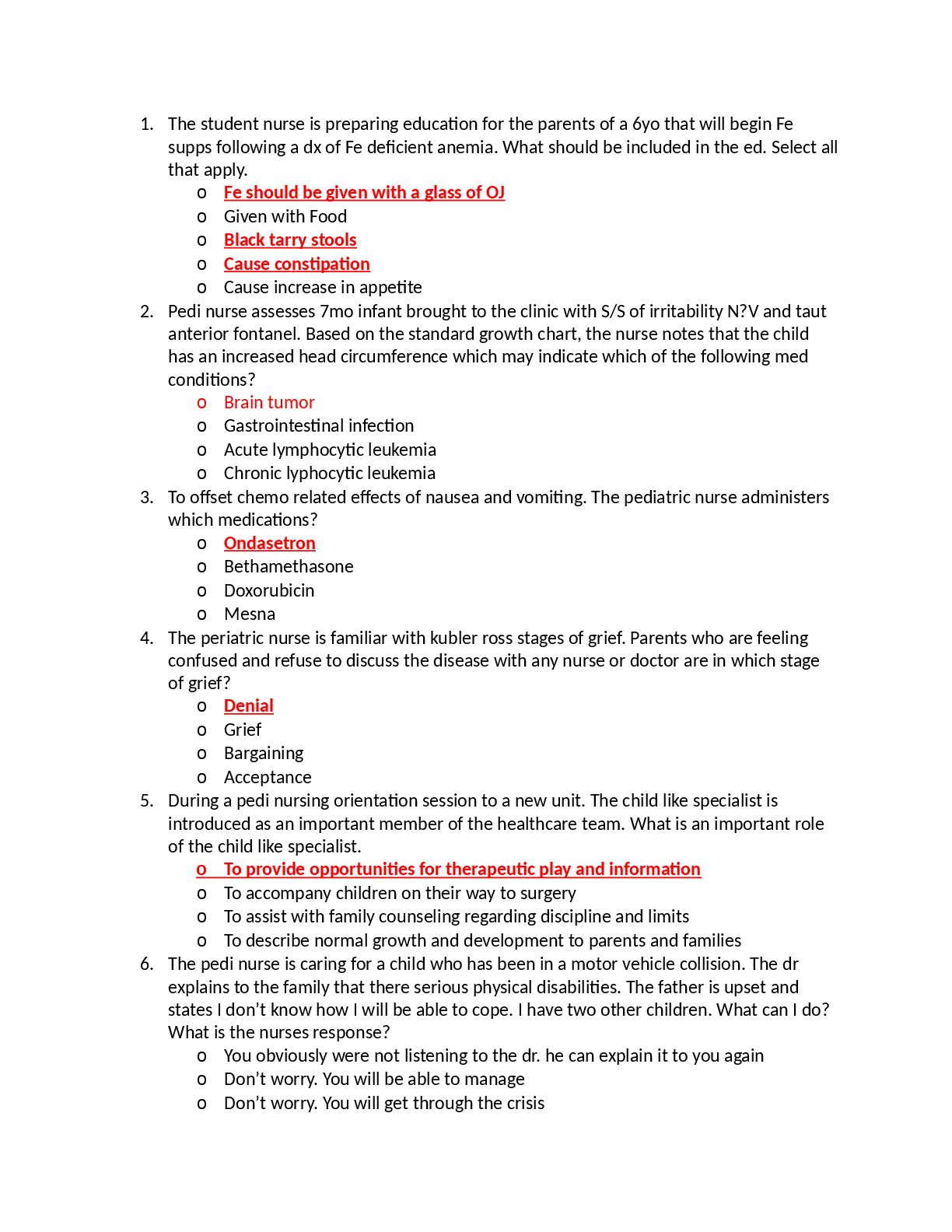 Preview image for NUR 2633 MCH final Exam Questions and Answers