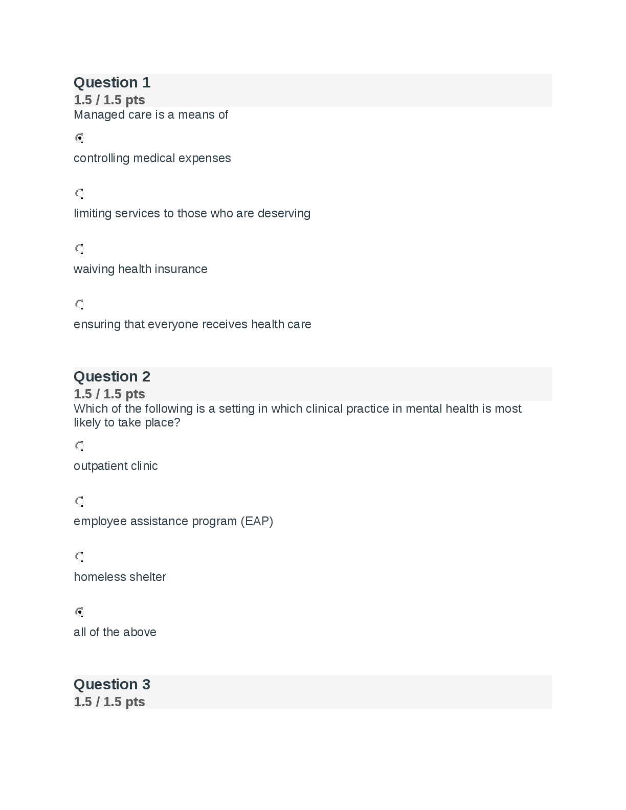 Preview image for HUS 4700 QUESTIONS AND ANSWERS