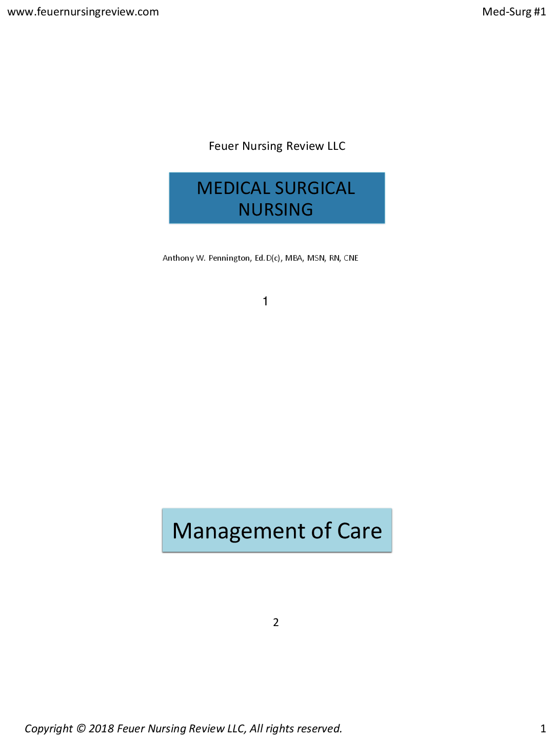 Preview image for Medical-Surgical-Nursing-Handout-1