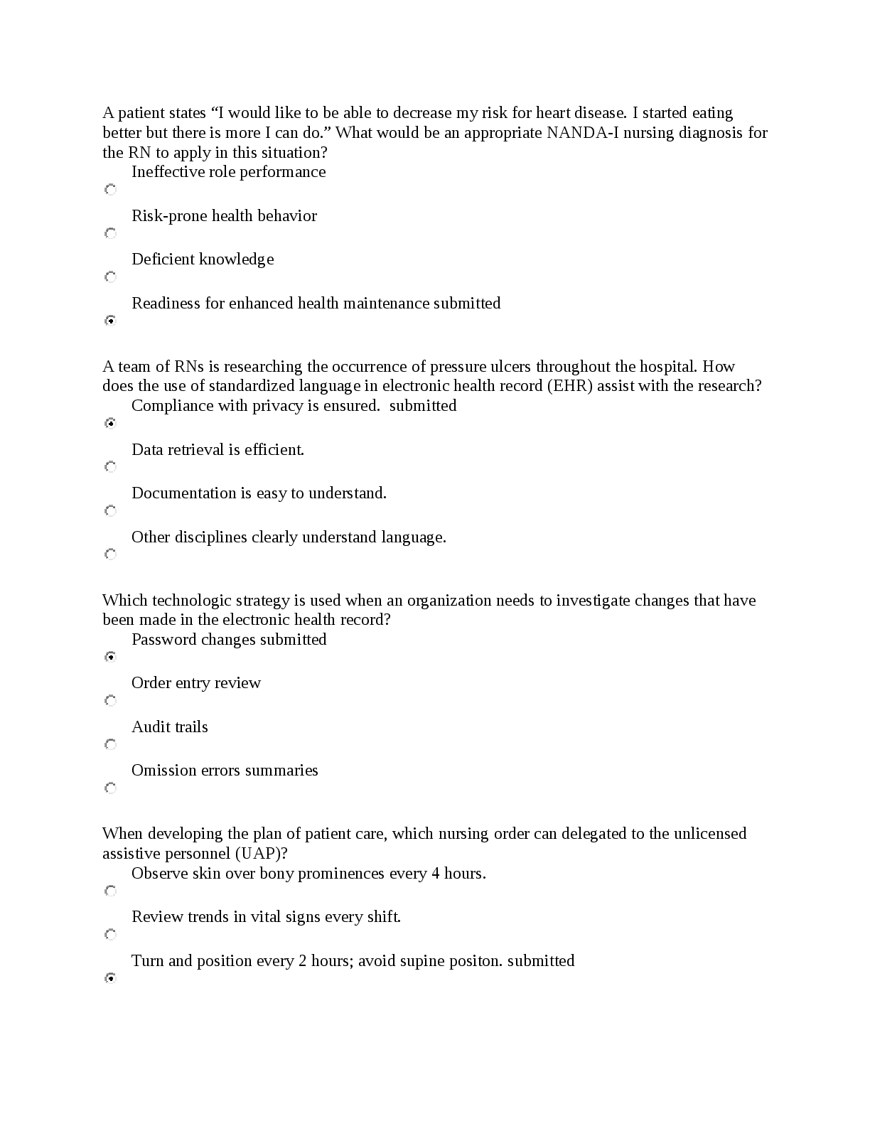 Preview image for NUR 104 Exam 4- Excelsior University (1)