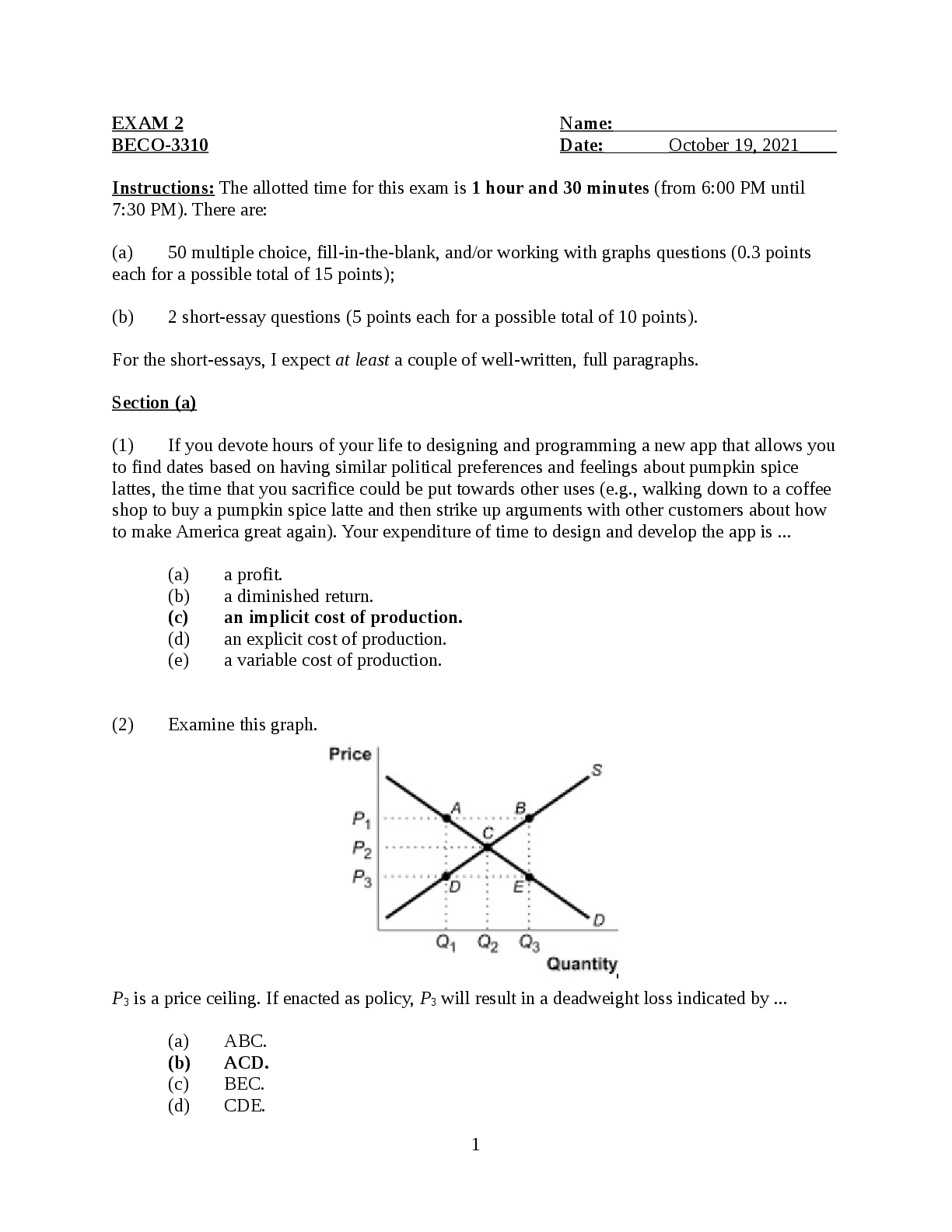 Preview image for BECO-3310 EXAM 2
