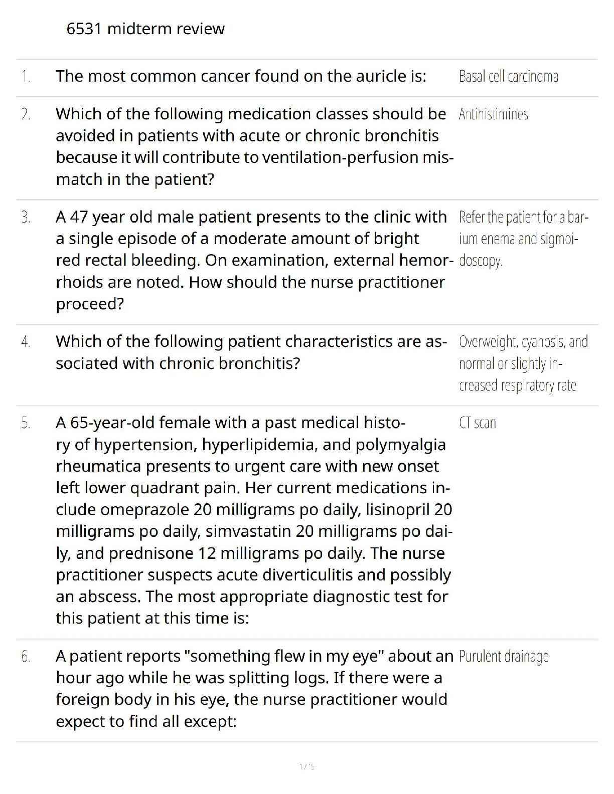 Preview image for NRNP 6531 Midterm Review