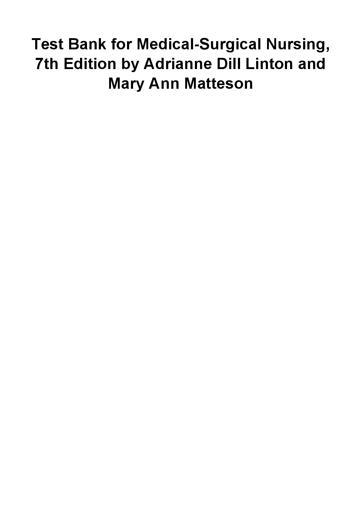 Preview image for Test_Bank_for_Medical_Surgical_Nursing,_7th_Edition_by_Adrianne