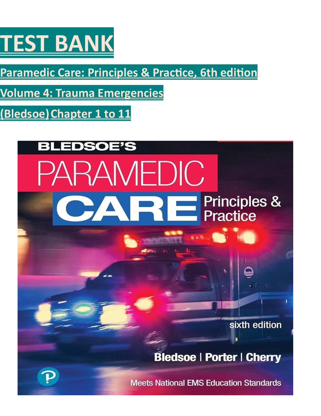 Preview image for Test_bank_for_paramedic_care_principles_and_practice,_6th_edition