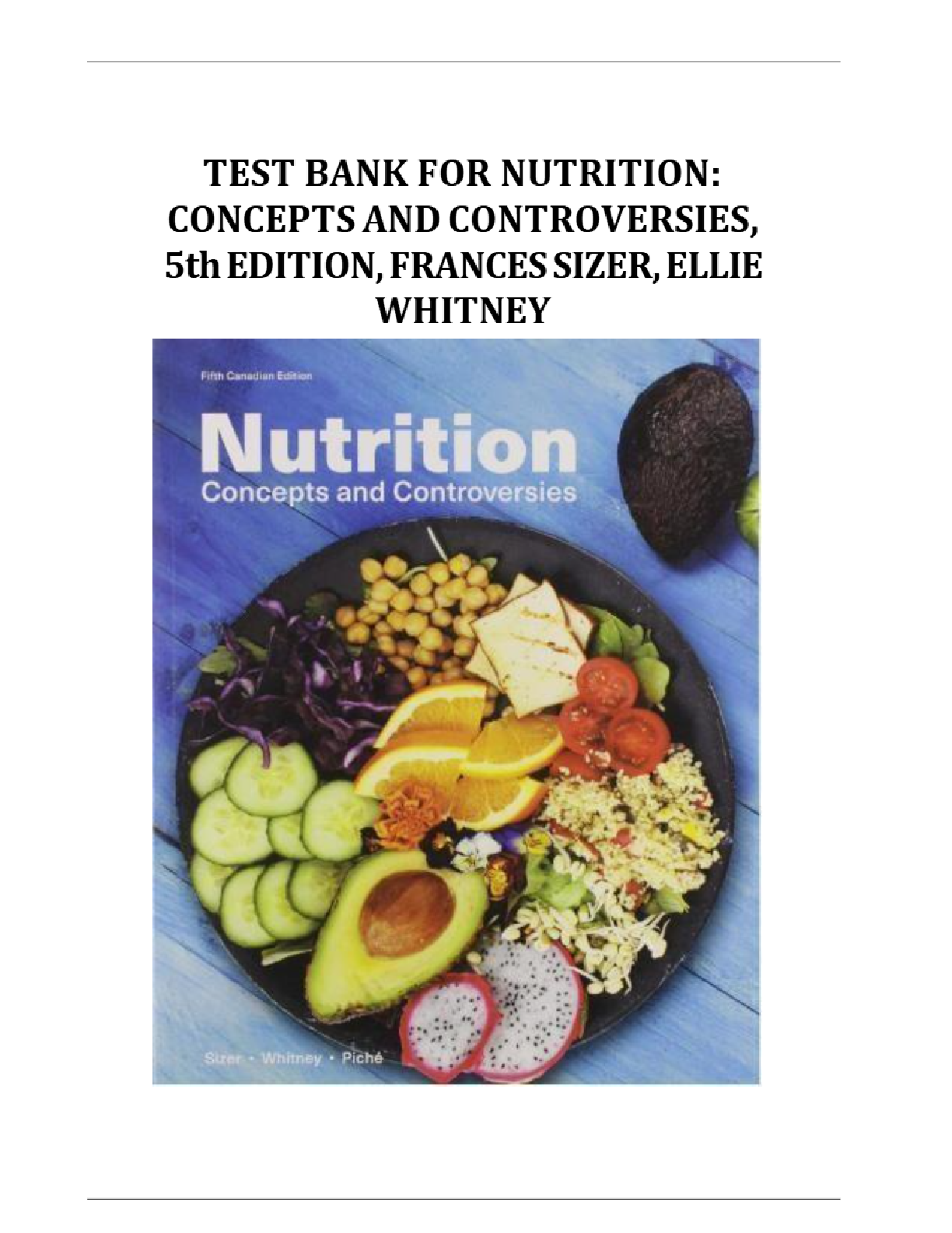 Preview image for test_bank_for_nutrition_concepts_and_controversies_5th_edition_frances