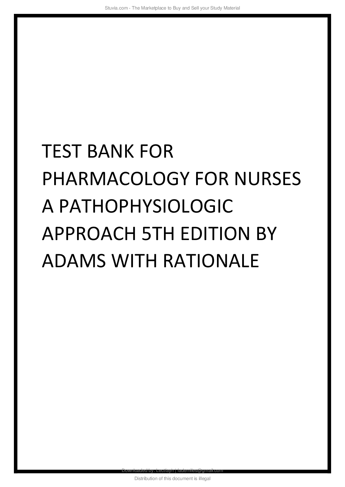 Preview image for Test_bank_for_pharmacology_for_nurses_a_pathophysiologic_approach