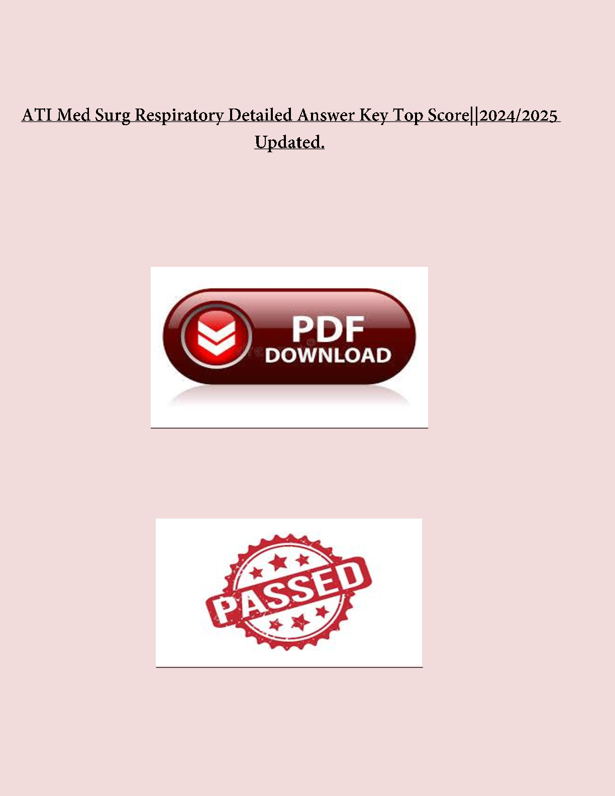 Preview image for ATI Med Surg Respiratory Detailed Answer Key Top Score||2024/2025 Updated.