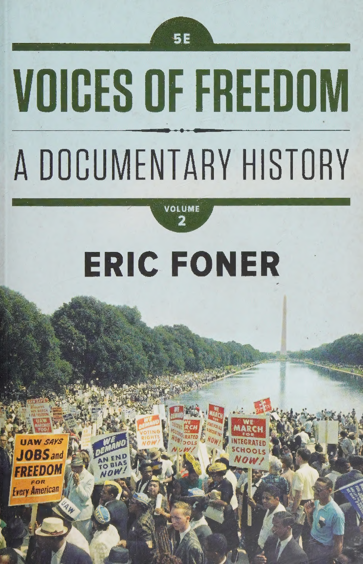 Recommended document preview for eBook Voices of Freedom A Documentary History 1st edition by Eric Foner