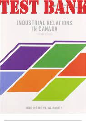 Preview image for TEST_BANK_for_Industrial_relations_in_canada_3rd_edition_test_bank