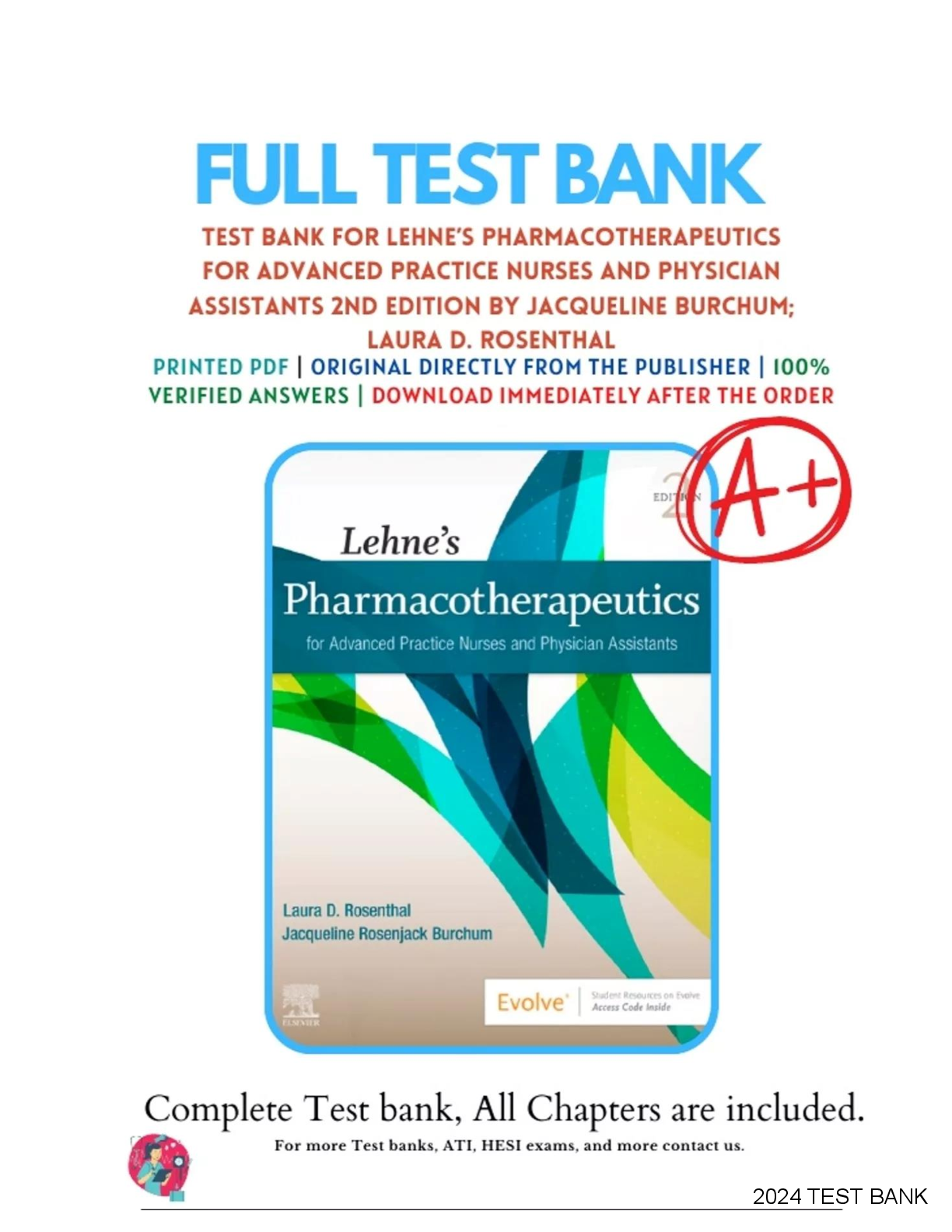 Preview image for Test_Bank_For_Lehne’s_Pharmacotherapeutics_For_Advanced_Practice