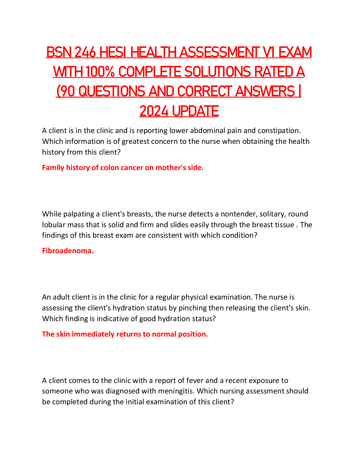 Preview image for BSN_246_HESI_HEALTH_ASSESSMENT_V1_EXAM_WITH_100%_COMPLETE_SOLUTIONS