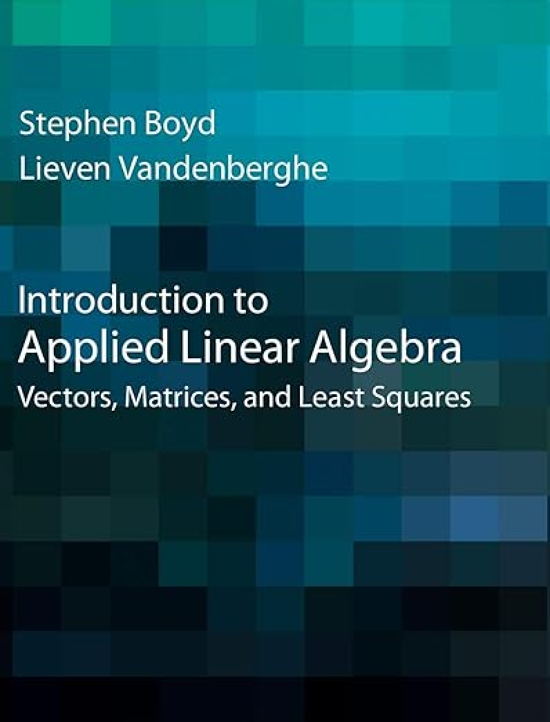 Preview of eBook Introduction to Applied Linear Algebra Vectors, Matrices, and Least Squares 1st Edit